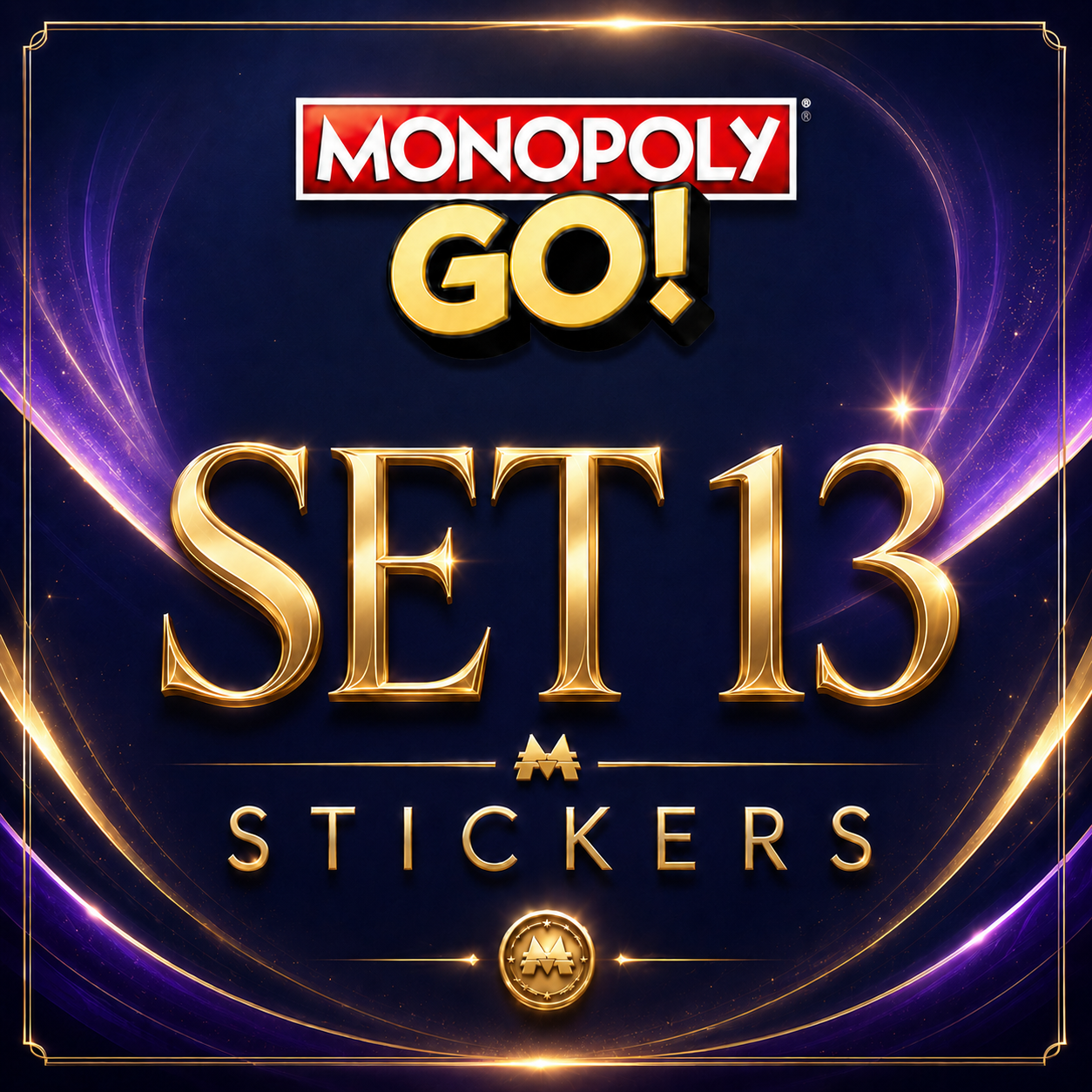 Set 13 Monopoly GO sticker digital delivery by Maple Stickers