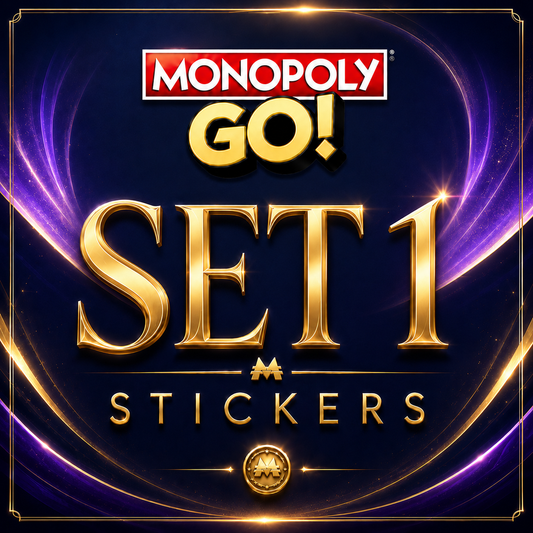 Set 1 Monopoly GO sticker digital delivery by Maple Stickers