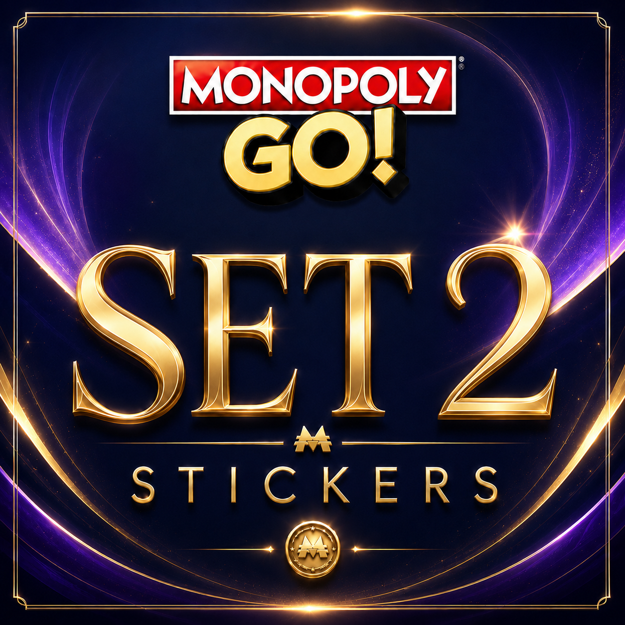 Set 2 Monopoly GO sticker digital delivery by Maple Stickers