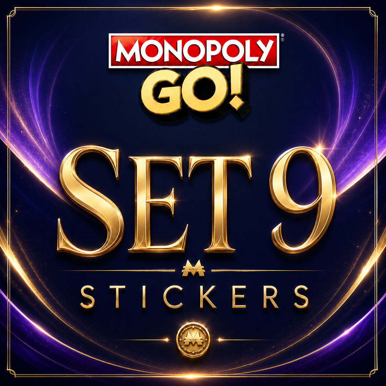 Set 9 Monopoly GO sticker digital delivery by Maple Stickers