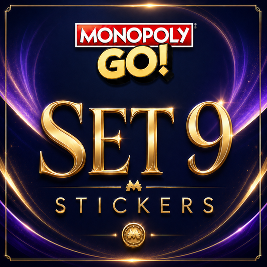 Set 9 Monopoly GO sticker digital delivery by Maple Stickers