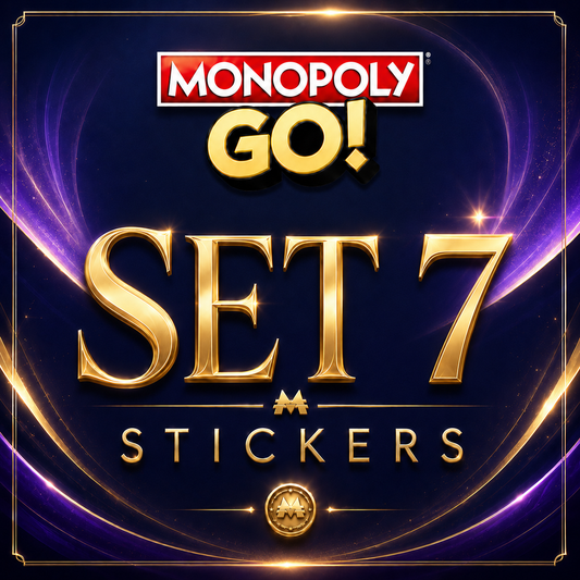 Set 7 Monopoly GO sticker digital delivery by Maple Stickers