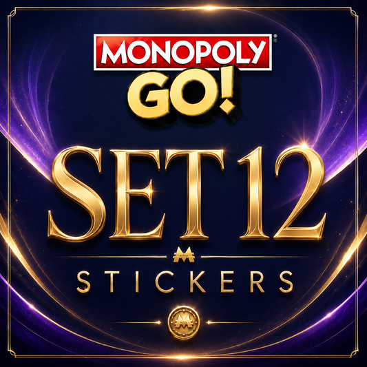 Set 12 Monopoly GO sticker digital delivery by Maple Stickers