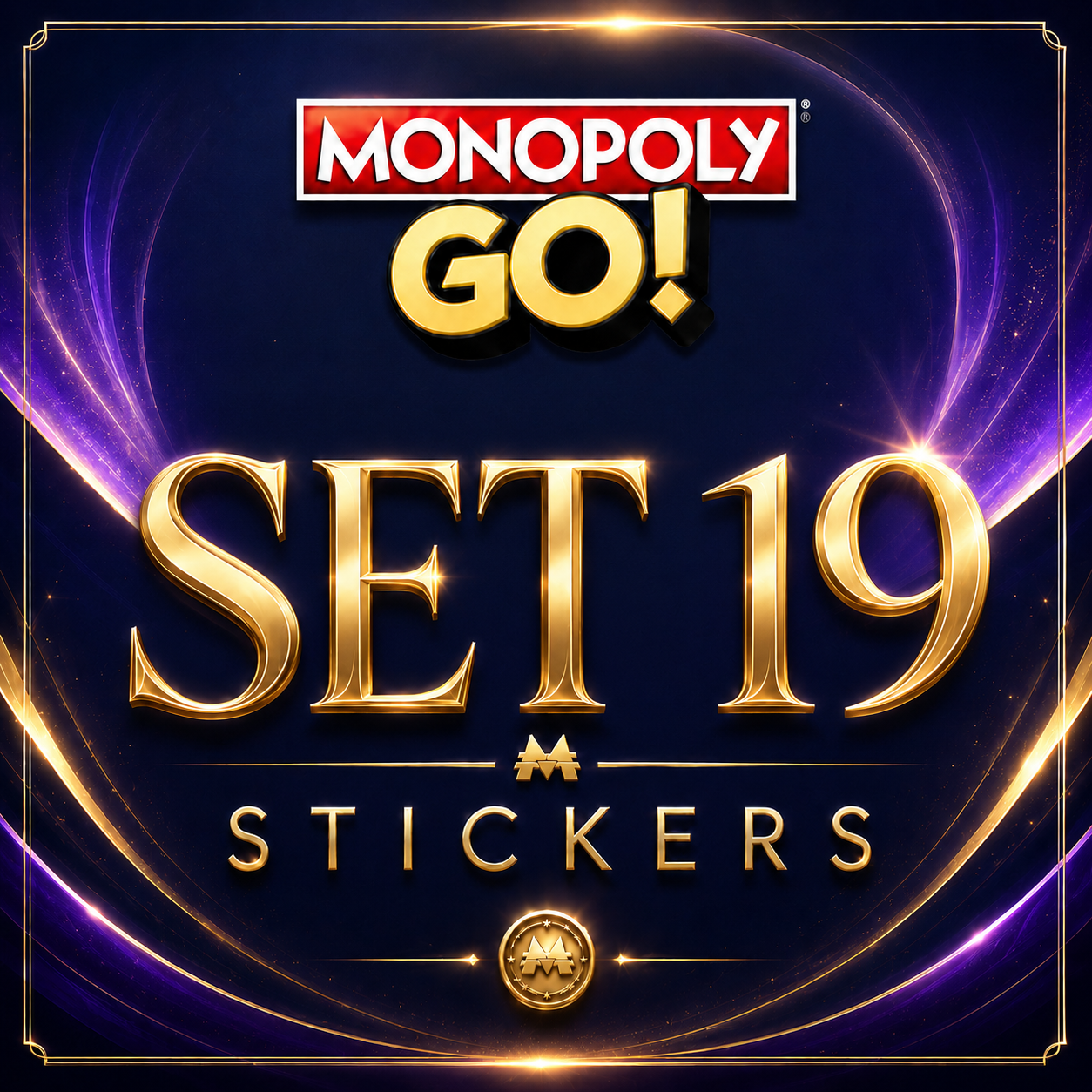 Set 19 Monopoly GO sticker digital delivery by Maple Stickers