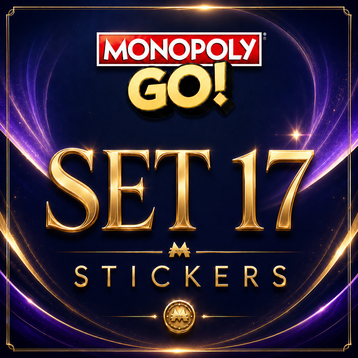 Set 17 Monopoly GO sticker digital delivery by Maple Stickers