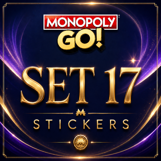 Set 17 Monopoly GO sticker digital delivery by Maple Stickers