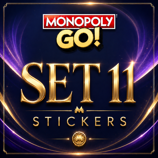 Set 11 Monopoly GO sticker digital delivery by Maple Stickers