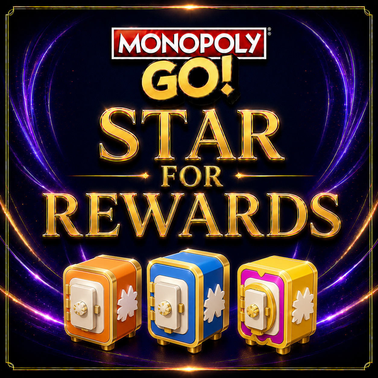Golden Blitz Monopoly GO sticker service by Maple Stickers