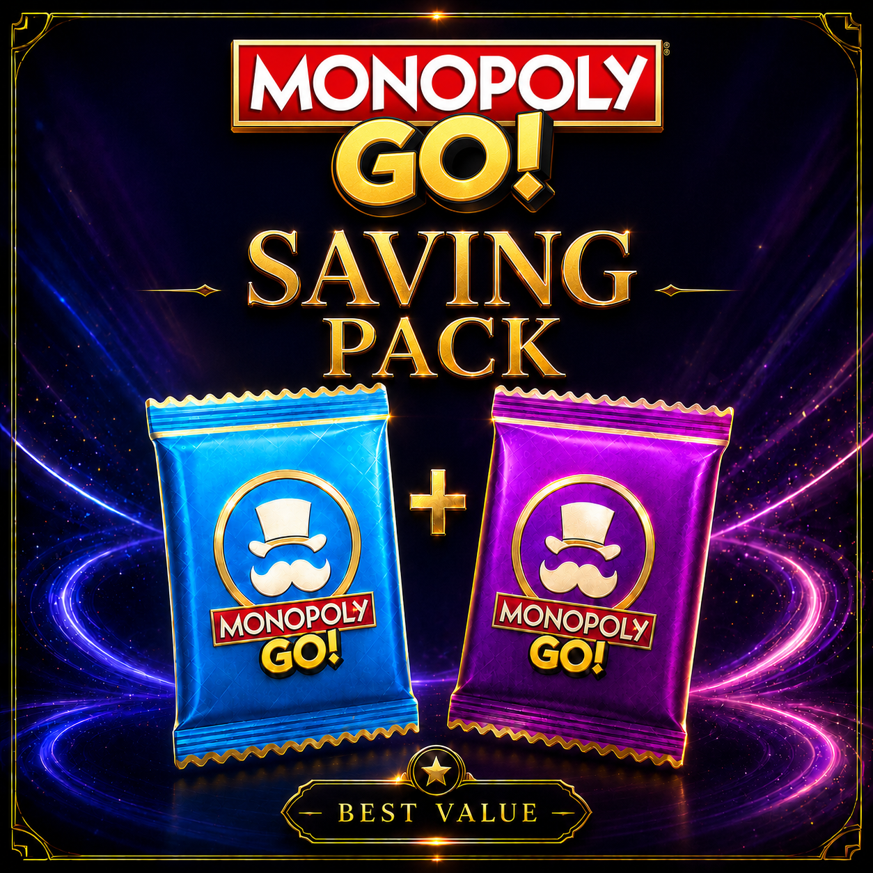 Saving Pack Monopoly GO sticker bundle digital delivery by Maple Stickers